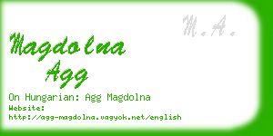 magdolna agg business card
